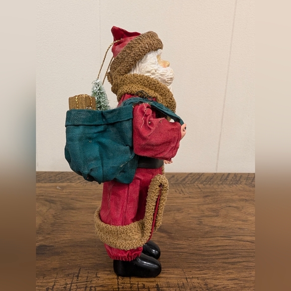 Vtg Clothtique Santa Christmas Ornament Figurine Father Christmas Saint Nicholas - Picture 4 of 10